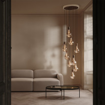 Walnut Tala Voronoi II Nine Pendant