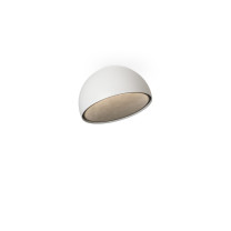 Vibia Duo Petra LED Ceiling Light - Small, White, Angled