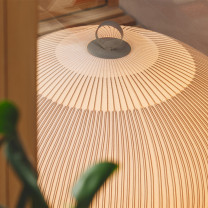 Close Up of Vibia Knit LED Table/Floor Lamp