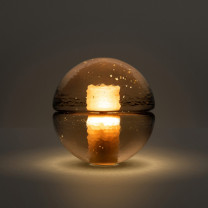 Bocci 14p Portable Lamp sepia on dark background