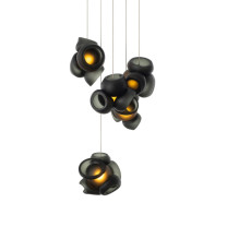 Bocci 100 Series LED Random Multiple Pendant 5 Grey