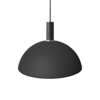 Ferm Living Collect Low Socket Pendant Dome Black Black
