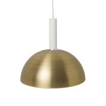 Ferm Living Collect Brass Pendant Dome High White