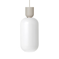 Ferm Living Collect Bell Socket Pendant Glass Tall Grey Opal