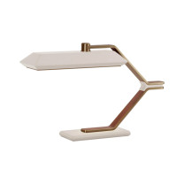 Bert Frank Rinato LED Table Lamp Antique Brass White