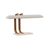 Bert Frank Rinato LED Table Lamp Antique Brass White