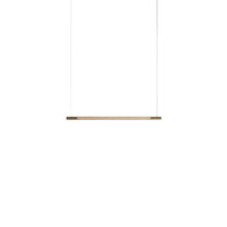 Hollis + Morris Bennington LED Horizontal Pendant - 4ft, Light Oak