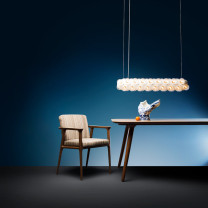 Moooi Prop Light Double Horizontal LED Suspension - Above Table