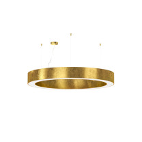 Panzeri Golden Ring LED Suspension 120 Direct and Indirect Gold