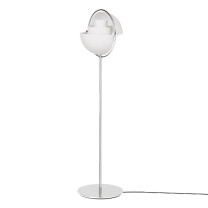Gubi Multi-Lite Floor Lamp Chrome White Side On