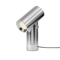 Umber Muuto Beam LED Table Lamp 45 Polished Aluminium