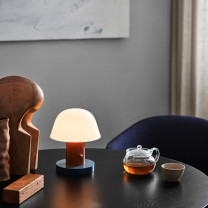 &Tradition Setago Table Lamp Rust & Thunder in Dining Room