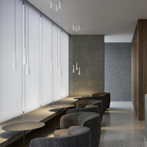 Panzeri Tubino LED Pendant Lifestyle Lobby