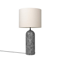 Gubi Gravity XL Floor Lamp Grey Marble Canvas Low