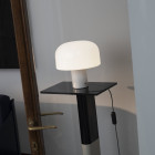 White Flos Bellhop Glass Table Lamp