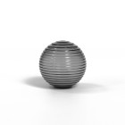 Tacoma Ribbed Glass in smoke