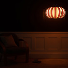  Tom Raffield Urchin Pendant Ash in Dark Room