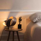 Tom Raffield Verso Table Lamp Walnut Bedside Table