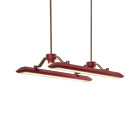 Bert Frank Rinato LED Linear Pendant Antique Brass Red