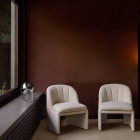 &Tradition Topan VP13 Table Lamp Chrome Beside Chairs