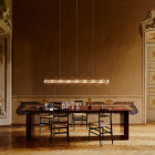 Flos Luce Sferica Suspension Above Dining Table