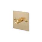 Buster and Punch 1G Modular Dimmer Switch - Brass Cross