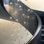 KDLN Dew 1 LED Suspension on Stairwell