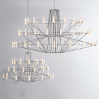Moooi Coppelia Suspended LED Chandelier Chrome - Both Sizes