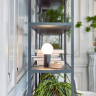 HAY Turn On Table Lamp Aluminium on Shelves