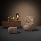 Moooi Kaipo TOO Table Lamp Sepia - In Living Room