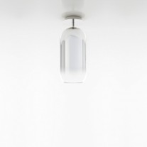 Artemide Gople Mini Ceiling Light Silver Shade / Silver Base