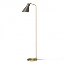 RUBN Miller Floor Lamp Umbra Grey Brass