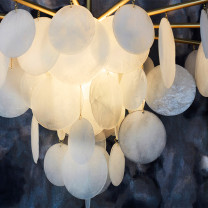 Close Up of CTO Lighting Nimbus Chandelier