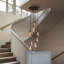 Walnut Tala Voronoi II Nine Pendant