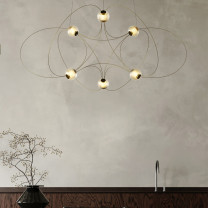 DCW editions Munari 6 LED Suspension Light Lifestyle Kitchen