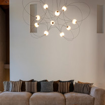 DCW Editions Munari 10 LED Suspension Light Lifestyle Lounge