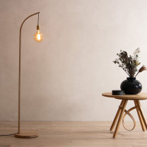 Tom Raffield Mooring Floor Lamp Oak in Situ