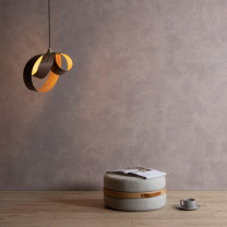 Tom Raffield Verso Pendant Walnut in Situ