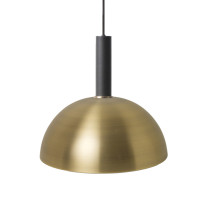 Ferm Living Collect Brass Pendant Dome High Black
