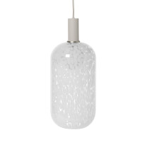 Ferm Living Collect Low Socket Pendant Glass Tall Grey Casca