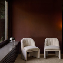 &Tradition Topan VP13 Table Lamp Chrome Beside Chairs