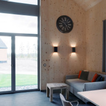 Black/Brass BEGA 50213 LED Wall Light