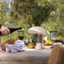 Louis Poulsen Rumee LED Portable Lamp Lifestyle Outdoor Dining 2