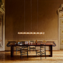 Flos Luce Sferica Suspension Above Dining Table