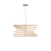 Vibia Rhythm Vertical LED Suspension - Wood