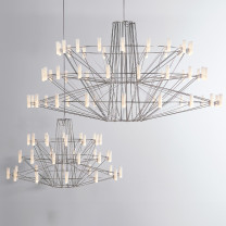 Moooi Coppelia Suspended LED Chandelier Chrome - Both Sizes