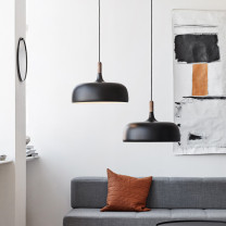 Northern Acorn Pendant Black in multiples