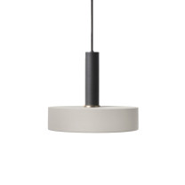 Ferm Living Collect High Socket Pendant Record Black Grey