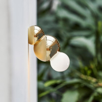 Michael Anastassiades Ball Light Wall Light Small Brass In Situ