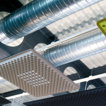 Artemide Architectural Eggboard Matrix LED Suspension Light Lifestyle Arrangement